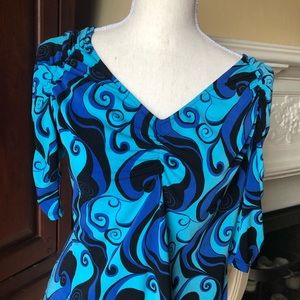 🦋Gorgeous Blue 3/4 Sleeve Stretch Top